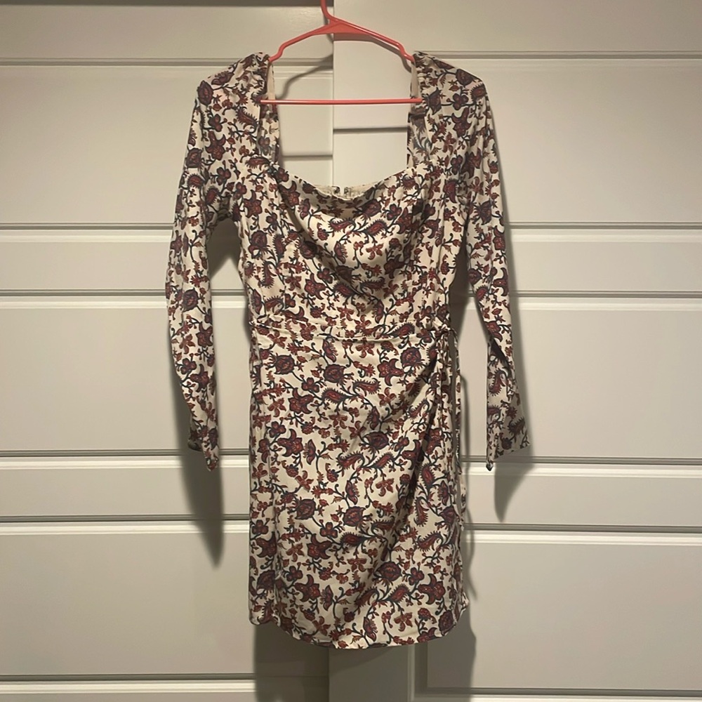 Abercrombie Long-Sleeve Wrap Mini Dress - Rare Color!
